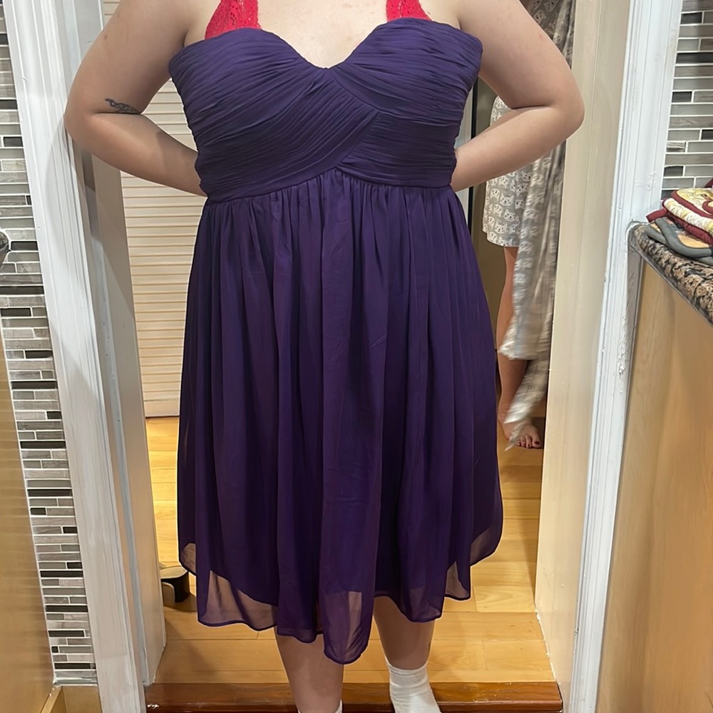 Purple prom dress
